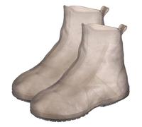 sourcing map Couvre-chaussures imperméables en PVC antidérapant avec fermeture éclair pour homme, marron, XXL (US8)
