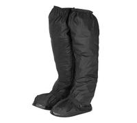 sourcing map Couvre-chaussures imperméables en PVC antidérapant réutilisable avec fermeture éclair et boucle de sangle extra longue pour homme et femme, Noir , XX-Large