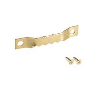 sourcing map Crochet Cadre Photo Dents Scie Cintres Double Trou avec Vis pour Suspendre Tableau D'or 1 3/4Pouce 10Pcs