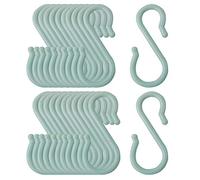 Sourcing Map Crochets en plastique en forme de S pour cuisine, salle de bain, placard, casseroles, tasses, manteaux, serviettes