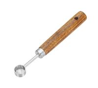 sourcing map Cuillère à mesurer en acier inoxydable de 1,25 ml avec poignée en bois pour café moulu, thé, sucre, cuisson, pâtisserie, bois