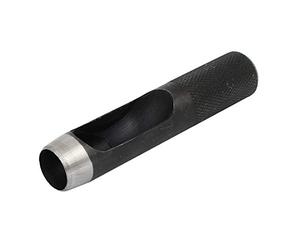 sourcing map Cuir Joint Ceinture Sangle Trou Perforé Outil à Main Noir 16mm Ø