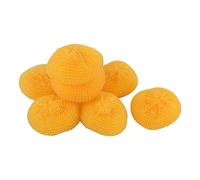sourcing map Cuisine plastique laver Scrubber tampons récurer 8pc Orange