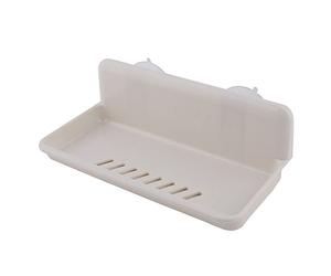 sourcing map Cuisine Salle Bain ménage Suspension Murale en Plastique Tablette Rangement Ventouse