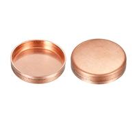 sourcing map Cuivre Extrémité Bouchon Tuyau Raccord Sweat Bouchon Connexion 50mm ID pour Eau Tuyau Plomberie, HVAC, Réfrigération Système, Paquet de 2