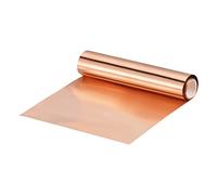 sourcing map Cuivre Feuille Rouleau 3500mm X 100mm X 0.02mm, 99,9% PURE Cuivre Bande Cuivre Clignotant Métal Feuille Plaque pour Electricité DIY Projets (Plusieurs Tailles)