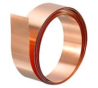 sourcing map Cuivre Mince Papier-Aluminium Rouleau Feuille, 0.1x15x1000mm Pure Cuivre Papier-Aluminium Feuille Rouleau Cuivre Bande pour Artisanat, Électrique Réparations, Mise-à-Terre