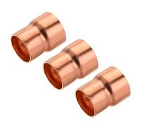 sourcing map Cuivre Réduction Couplage Raccord avec Sueur Extrémité 7/8 x 1 Pouce ID pour HVAC Réfrigération Adaptateur Paquet de 3
