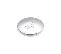 sourcing map Cuvette Évier Click Alliage Zinc 42mm Diamètre Apparaitre Bouton Poussoir Vider Bouchon