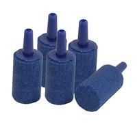sourcing map Cylindre Mini Bubble Air Pierres, 15 mm, 5 pièces, Bleu