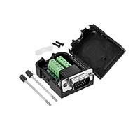 sourcing map D-sub DB15 Dérivation Carte Connecteur avec Boîte 15 Broche 3 Rangée Mâle Porte Sans soudur Bornier Adaptateur avec Vis à Oreilles