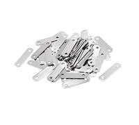 sourcing map d'assemblage plaques Connecteur coin TV fixation plat 30mmx8mm 50pcs