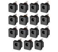 sourcing map DC-015 5.5mmx2.1mm DC Prise Alimentation 3broche connecteur Femelle Panneau 10Pcs