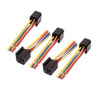 sourcing map DC 12V/24V 80A 5 broches connecteur faisceau support fil 5pcs pour voiture camion