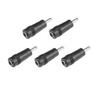 sourcing map DC Alimentation 5,5x2,1mm Femelle à 3,5x1,35mm Mâle 5Pcs