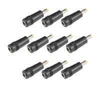 sourcing map DC Alimentation Connecteur 5.5x2.1mm Femelle Jack à 4.8x1.7mm Mâle Adaptateur Connecteur 10Pcs