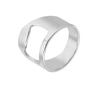 sourcing map Décapsuleur en acier titane - Ouvre-bouchon de bouteille créatif - Outil d'ouverture de bière pour homme et femme - Fournitures de décoration de bar - Taille 12 - Argenté