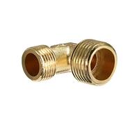 sourcing map Degré 90 PT mâle 3/8 1/2 PT mâle connecteur coudé zinc pour Compresseur air