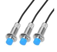 sourcing map Détecteur d'approche M18 Interrupteur de capteur de proximité inductif NC Normalement fermé NPN 8 mm Distance de détection, DC 6-36 V LJ18A3-8-Z/AX, 1,2 m, 3 pièces