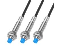 sourcing map Détecteur d'approche M8 Interrupteur inductif Capteur de proximité NO Normalement ouvert NPN Distance de détection 2 mm, DC 6-36 V LJ8A3-2-Z/BX, 1,2 m, 3 pièces