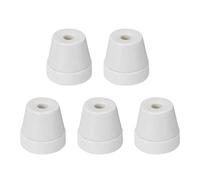 sourcing map Dia 6,3mm conique céramique alumine Perles Isolateurs isolateur porcelaine 5 Pcs