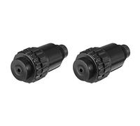 sourcing map Dia filetage 16mm Connecteur prise huile compresseur Air 2 pc noir rechange