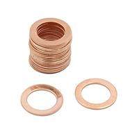 sourcing map Dia Interne 13,5 mm rondelle Plates cuivre Car Joint étanchéité 20pcs