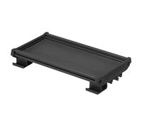 sourcing map DIN Rail Montage Transporteur pour 200mm x 72mm PCB, Logement, Support, Noir