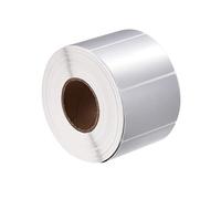 sourcing map Direct Thermique Étiquette Métallique Argent 60x40mm en 1 Rangée pour Emballage, Artisanat Projets 1000 Étiquettes 1 Rouleau