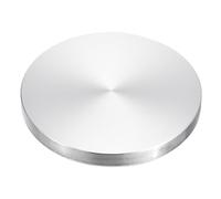 sourcing map Disque en Aluminium de Forme Ronde, Diamètre de 70 mm, Filetage M10, Matériel de Quincaillerie, 1 Pièce, Adaptateur de Disque en Aluminium pour Table en Verre