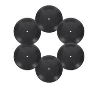sourcing map Disques vinyle vierges en PVC uni, rétro pour maison, studio, chambre, esthétique murale, Noir , 25,4 cm, Rétro