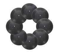 sourcing map Disques vinyle vierges en PVC uni, style rétro, pour maison, studio, chambre, Noir , 30,4 cm, Rétro