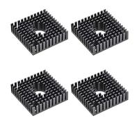 sourcing map Dissipateur Chaleur avec Trou pour Stepper Motor 3D Imprimante 40x40x11mm Noir 4Pcs