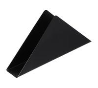 sourcing map Distributeur de serviettes triangulaire en acier inoxydable pour cuisine, restaurant, café, salle à manger, décoration de table, noir