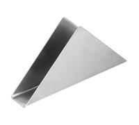 sourcing map Distributeur de serviettes triangulaire en acier inoxydable pour cuisine, restaurant, café, salle à manger, décoration de table, argenté