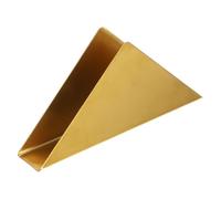 sourcing map Distributeur de serviettes triangulaire en acier inoxydable pour cuisine, restaurant, café, salle à manger, décoration de table, doré