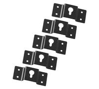 sourcing map DIY Audio Caisse De Résonance Haut Parleur Montage Mural Acier Crochet De Suspension Plaque 5PCS