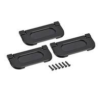 sourcing map Doigt Tirage Affleurant Poignée 74x34x5mm Rectangle pour Tiroir Porte Noir 3pcs
