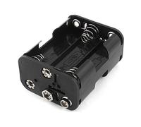 sourcing map Double Côté Ressort Chargé 6 x 1.5V AA Batterie Support Stockage Boîtier Boîte