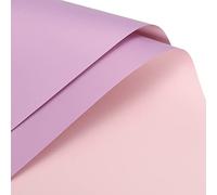 sourcing map Double Face Couleur Fleur Emballage Papier Violet 22.8"x22.8" Imperméable pour Fleuriste Bouquet Fournitures, Bricolage Artisanat, Cadeau Boîte Emballage Paquet de 10