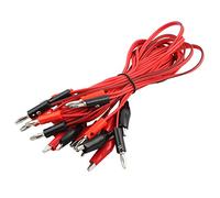 sourcing map Double Laboratoire Pince Crocodile Câble Test fiche Banane 1m Long 5 Pcs
