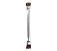 sourcing map Double-Tête Téléphone Carte Mère IC Nettoyage Brosse 12x15mm Poils Cheveux Antistatique ESD Brosse Nettoyant pour Ordinateur Téléphone, 148mm Longueur, Argent Ton
