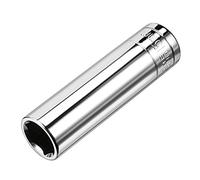 sourcing map Douille 6 Pans 1/2 Pouce 15mm profonde acier Cr-V