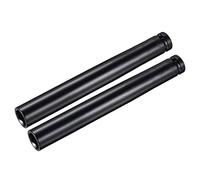 sourcing map Douille Impact 17mm 1/2" Empreinte Profondeur Traité thermiquement douille à choc CR-V Acier 200mm (8") Longueur 6 points Métrique Dimensions 2 Pcs