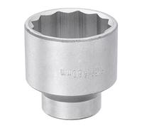 sourcing map Douille Impact 60mm Standard 1 pouce Carré Entraînement 12 Point Douille à Choc Alliage Acier