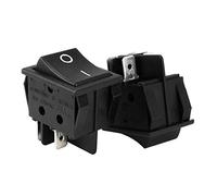 sourcing map DPST 4Broche 2 Position I/O Interrupteur à Bascule Bateau Noir AC 20A/125V 22A/ 250V