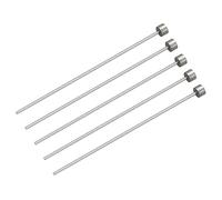 sourcing map Droit Éjecteur Broches, 1mm (3/64") Diamètre 65Mn Acier Rond Pointe Poinçon 100mm (4") Long pour Mécanique Entretien 5Pcs