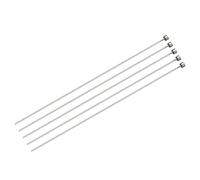 sourcing map Droit Éjecteur Broches, 1mm (3/64") Diamètre 65Mn Acier Rond Pointe Poinçon 200mm (8") Long pour Mécanique Entretien 5Pcs