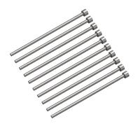 sourcing map Droit Éjecteur Broches, 3mm (1/8") Diamètre 65Mn Acier Rond Pointe Poinçon 100mm (4") Long pour Mécanique Entretien 10Pcs