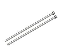 sourcing map Droit Éjecteur Broches, 6.5mm (1/4") Diamètre 65Mn Acier Rond Pointe Poinçon 200mm (8") Long pour Mécanique Entretien 2Pcs